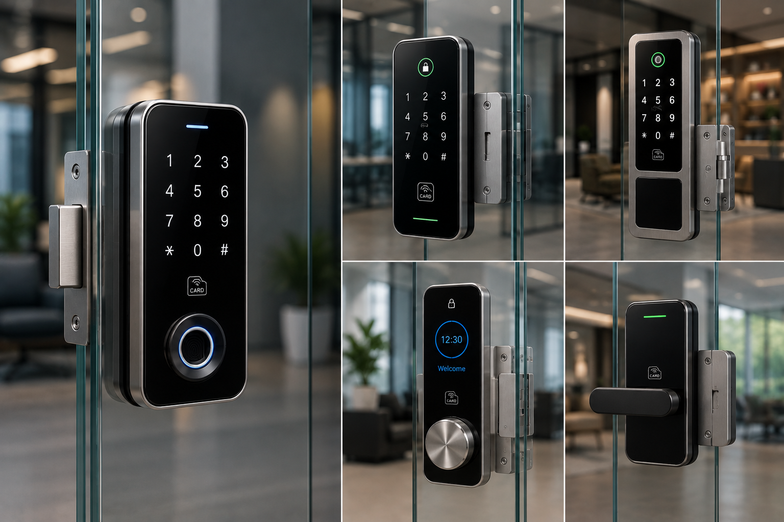 Glass Door Smart Locks